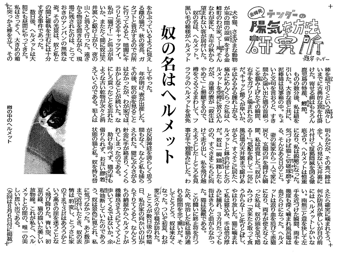 2016南日本新聞連載「陽気な方法研究所」03〜05話